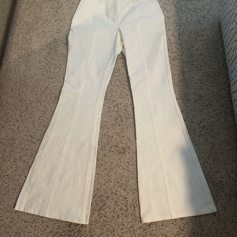 10 Crosby Derek Lam Cream Trousers